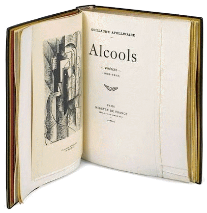 Alcools ; recueil de poèmes de Guillaume Apollinaire, Le Bestiaire, Vitam impendere amori, Frans leren, Vivienne Stringa