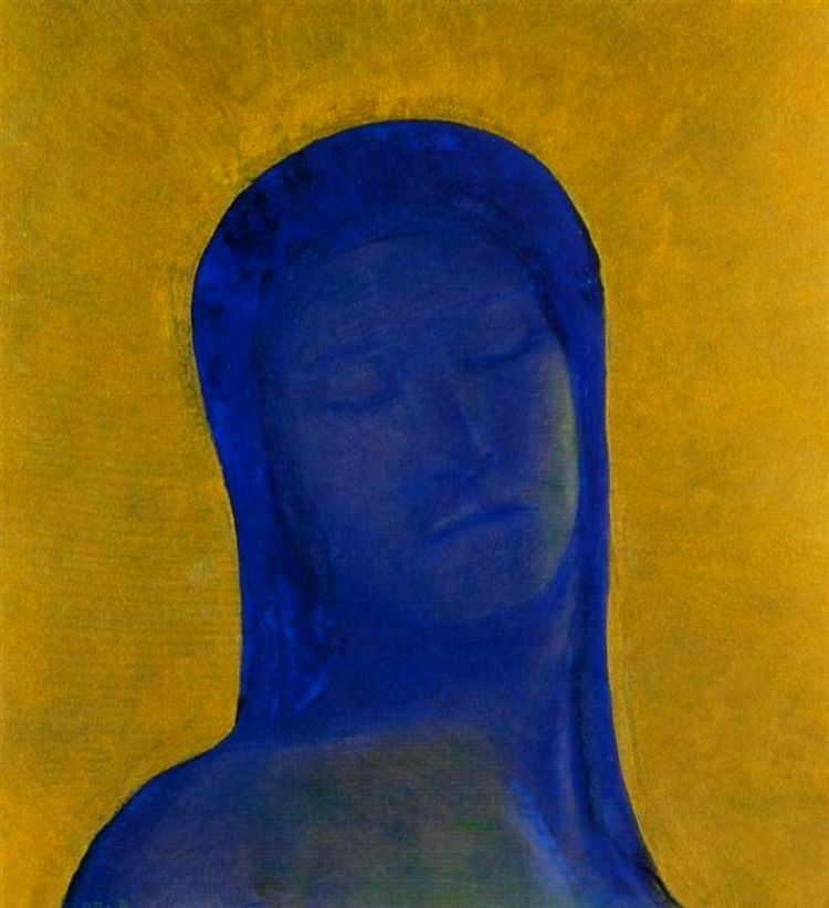 Charles Baudelaire - Les Paradis artificiels, frans leren, Vivienne Stringa. | Les yeux clos (1894) Odilon Redon 