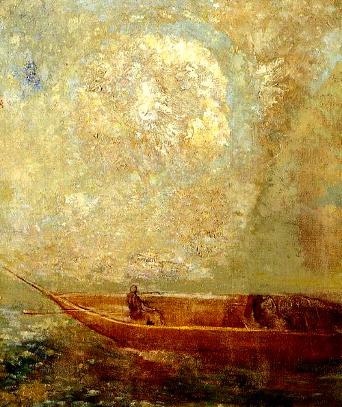 Les Paradis artificiels. Charles Baudelaire, Frans leren, Vivienne Stringa. Odilon Redon, le bateau, 1901