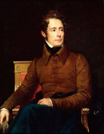 Alphonse de Lamartine. par François Gérard