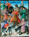 "Allégorie des sept pêchés capitaux" (Paris, 1463) "Allégorie des sept pêchés capitaux" (Paris, 1463)Middeleeuws dierenboek, miniatuurschilderingen, Guiard des Moulins, Bible historiale, XIVe eeuw, Samson, Daniel, Hercules en de leeuw van Nemea, Allegorie der hoofdzonden, Middeleeuwse literatuur, Frans leren à la française, Vivienne Stringa