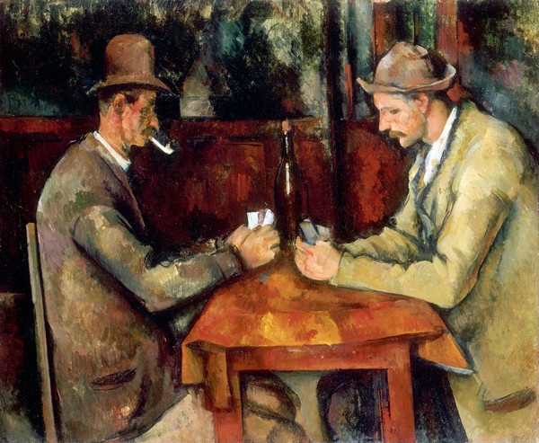 Les Joueurs de cartes. Paul Cezanne