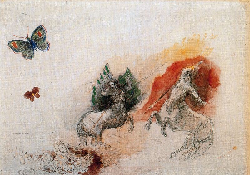 Estampe | Odilon Redon. Frans leren ,Vivienne Stringa