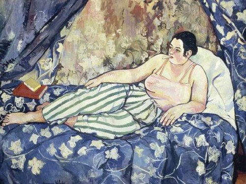 Suzanne Valadon, La Chambre bleue, 1923 Georges Dubosc étude historique très bien documentée sur l’introduction des Cigares et cigarettes en France. texte audio,scholen, docenten, methode spreekvaardigheid, mondeling eindexamen Frans, mondeling oefenen Frans