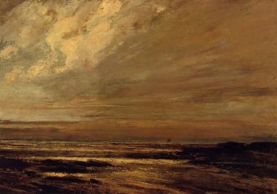 La Plage à Trouville, Gustave Courbet