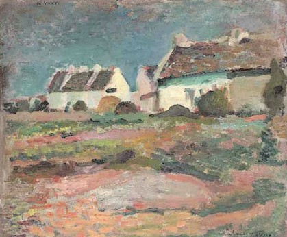 Peinture à l’huile 'Maisons à Kervilahouen, Belle-Ile' Henri Matisse