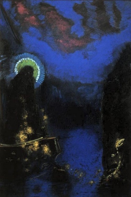 Vierge nimbée, par Odilon Redon